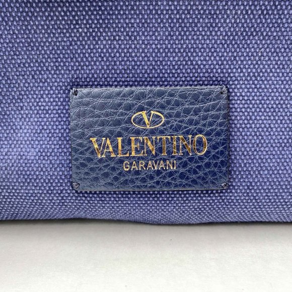 Valentino Garavani Denim Butterfly Backpack Blue main image 9